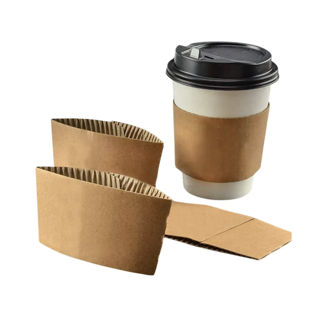 Adjustable Sleeves for Paper Cups Imported Brown 8/12/16oz