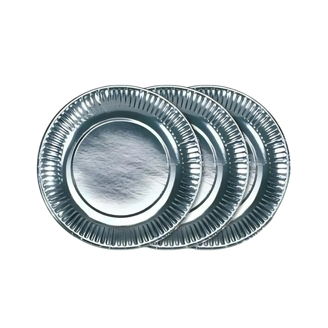 Paper Plate 9" Silver