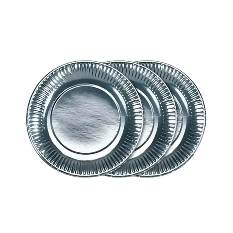Paper Plate 9" Silver
